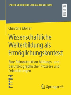 cover image of Wissenschaftliche Weiterbildung als Ermöglichungskontext
